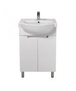 Тумба напольная Мойдодыр Tetris White 55 с раковиной Freja ДСП/МДФ белый глянец 00-0008037