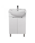 Тумба підлогова Мийдодір Tetris White 55 з раковиною Freja ДСП білий глянець 00-0008037