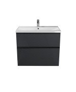 Тумба Мойдодыр Rome 70-U с раковиной Debut ДСП/МДФ графит матовый 00-0008697