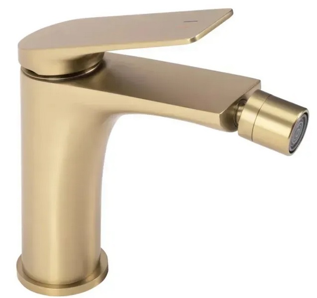 Смеситель для биде Rea Avalon однорычажный матовое золото REA-B2701