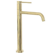 Змішувач для раковини Rea Lugano Slim одноважільний золотий REA-B5002