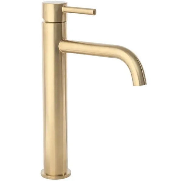 Смеситель для раковины Rea Lungo однорычажный золотой матовый REA-B4526