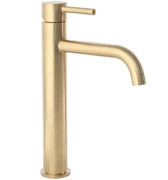 Смеситель для раковины Rea Lungo однорычажный золотой матовый REA-B4526