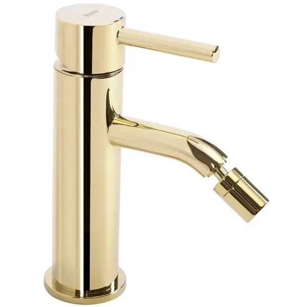 Смеситель для биде Rea Lungo однорычажный золотой REA-B0668