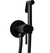 Гигиенический душ со смесителем скрытого монтажа Rea Loop черный REA-B8978