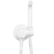 Гигиенический душ со смесителем скрытого монтажа Rea Loop белый матовый REA-B0255