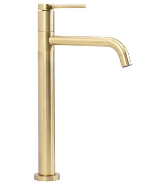 Змішувач для раковини Rea Lugano Slim одноважільний матове золото REA-B4420