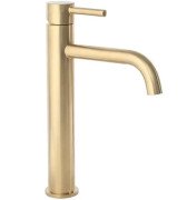 Смеситель для раковины Rea Lungo однорычажный золотой матовый REA-B4526