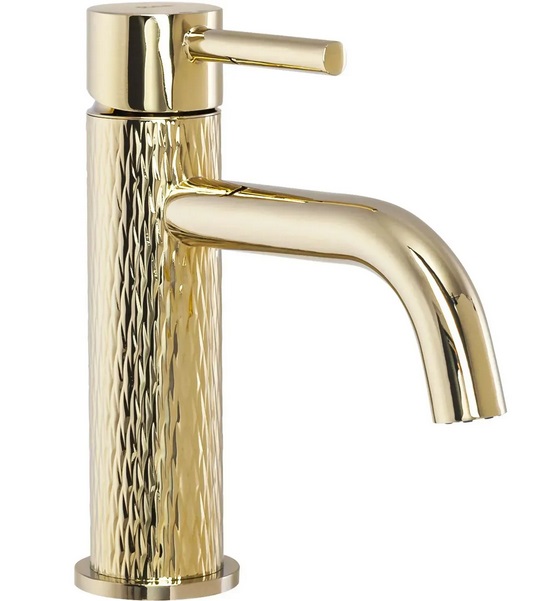 Смеситель для раковины Rea Lungo Art однорычажный золотой REA-B6322