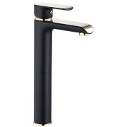 Смеситель для раковины Rea Bloom однорычажный черный/золото REA-B9936