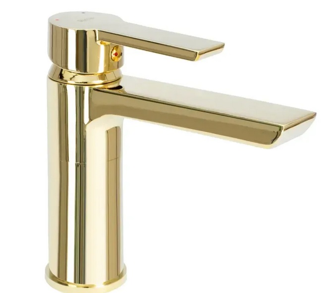 Смеситель для раковины Rea Argus однорычажный золотой REA-B6212