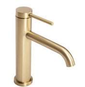 Смеситель для раковины Rea Clif однорычажный золотой матовый REA-B5323