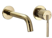 Смеситель для раковины Rea Argon настенный однорычажный золото REA-B7809