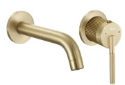 Смеситель для раковины Rea Argon настенный однорычажный матовое золото REA-B7808