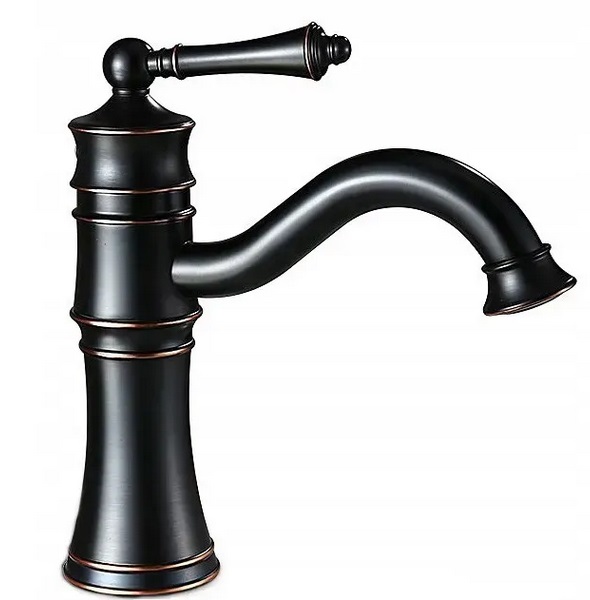Смеситель для раковины Rea Vintage однорычажный черный REA-B0226