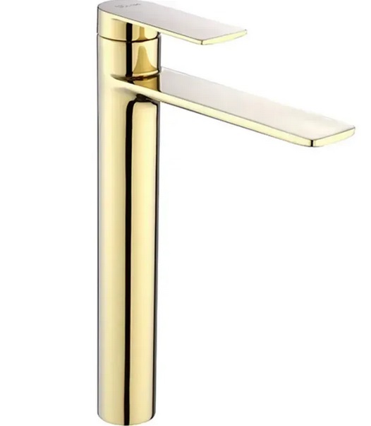 Смеситель для раковины Rea Storm однорычажный золотой REA-B9983