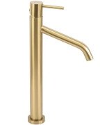 Смеситель для раковины Rea Level однорычажный матовое золото REA-B6217