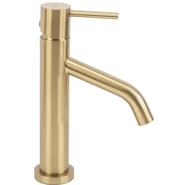 Змішувач для раковини Rea Level одноважільний матове золото REA-B6218