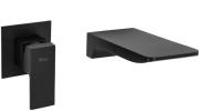Смеситель для раковины Rea Mason настенный однорычажный черный REA-B0690