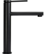 Смеситель для раковины Rea Oval однорычажный черный REA-B6511