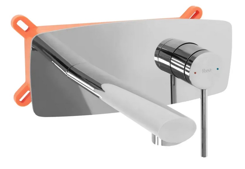 Змішувач для раковини Rea Oval настінний одноважільний хром REA-B5124