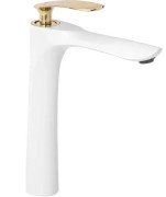 Смеситель для раковины Rea Orbit однорычажный белый/золото REA-B2053