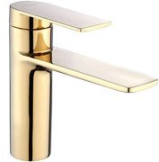 Смеситель для раковины Rea Storm однорычажный золотой REA-B9981