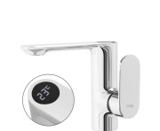 Змішувач для раковини Rea Mils одноважільний з LCD дисплеєм хром REA-B2000