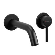 Смеситель для раковины Rea Owen настенный однорычажный черный REA-B5332