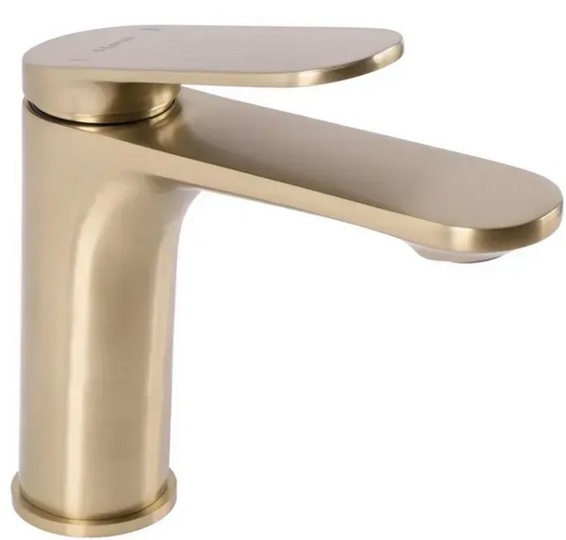Смеситель для раковины Rea Marco однорычажный матовое золото REA-B4897