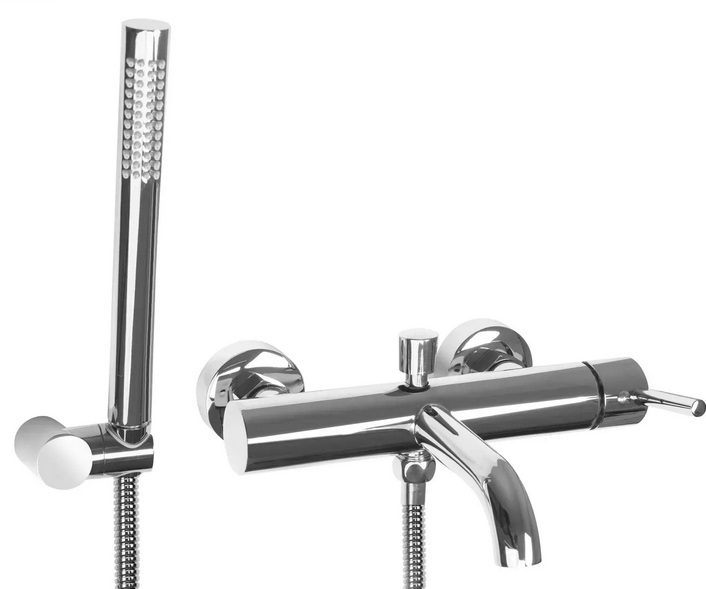 Смеситель для ванной Rea Lungo однорычажный с душевым гарнитуром хром REA-B6641