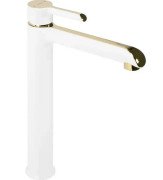 Смеситель для раковины Rea Melia однорычажный белый/золото REA-B2709