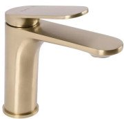 Смеситель для раковины Rea Marco однорычажный матовое золото REA-B4897