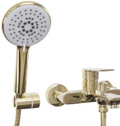Смеситель для ванной Rea Mayson однорычажный с душевым гарнитуром золото REA-B5662