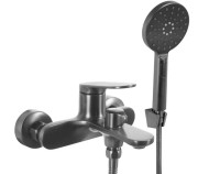 Змішувач для ванної Rea Marco одноважільний з душовим гарнітуром графіт REA-B5063