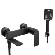 Смеситель для ванной Rea Storm однорычажный с душевым гарнитуром черный REA-B9989