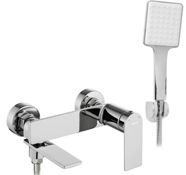 Смеситель для ванной Rea Storm однорычажный с душевым гарнитуром хром REA-B6204