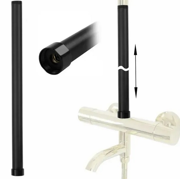 Подовжувач для душового гарнітуру Rea 50 см латунь чорний REA-K0880