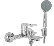 Смеситель для ванной Rea Flip однорычажный с душевым гарнитуром хром REA-B2002