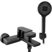 Смеситель для ванной Rea Verso однорычажный с душевым гарнитуром черный REA-B7903
