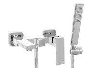 Смеситель для ванной Rea Fenix однорычажный с душевым гарнитуром хром REA-B8880