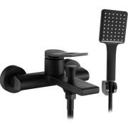 Змішувач для ванної кімнати Rea Soul одноважільний з душовим гарнітуром чорний REA-B9997