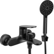 Змішувач для ванної кімнати Rea Marco одноважільний з душовим гарнітуром чорний REA-B5941