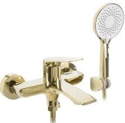 Смеситель для ванной Rea Avalon однорычажный с душевым гарнитуром золото REA-B1129