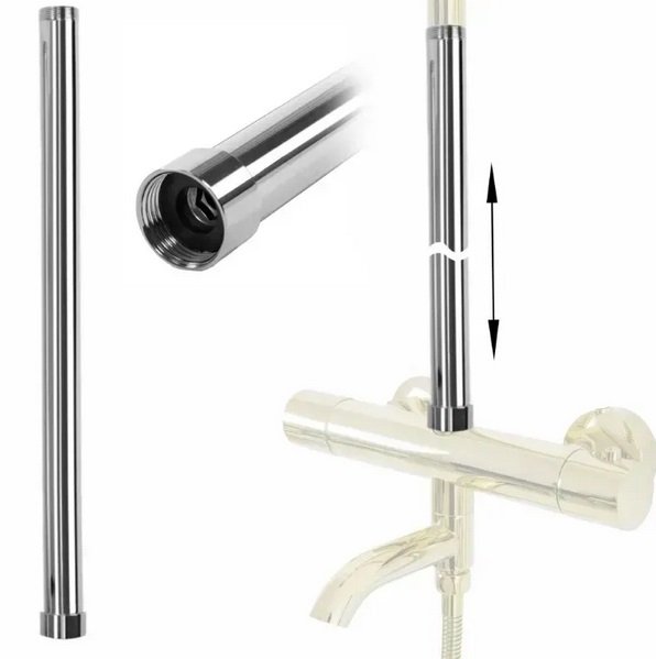 Удлинитель для душевого гарнитура Rea 50 см латунь хром REA-K0881