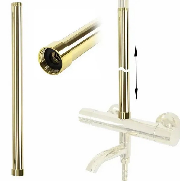 Подовжувач для душового гарнітуру Rea 50 см латунь золото REA-K0890