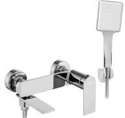 Змішувач для ванної Rea Storm одноважільний з душовим гарнітуром хром REA-B6204