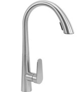 Смеситель для кухни Rea Ross однорычажный с выдвижной лейкой никель REA-B5314