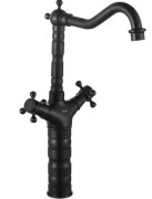 Смеситель для кухни Rea Rustico двухвентильный черный REA-B5520