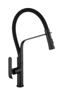 Смеситель для кухни Rea Castor однорычажный с выдвижной лейкой черный REA-B6935